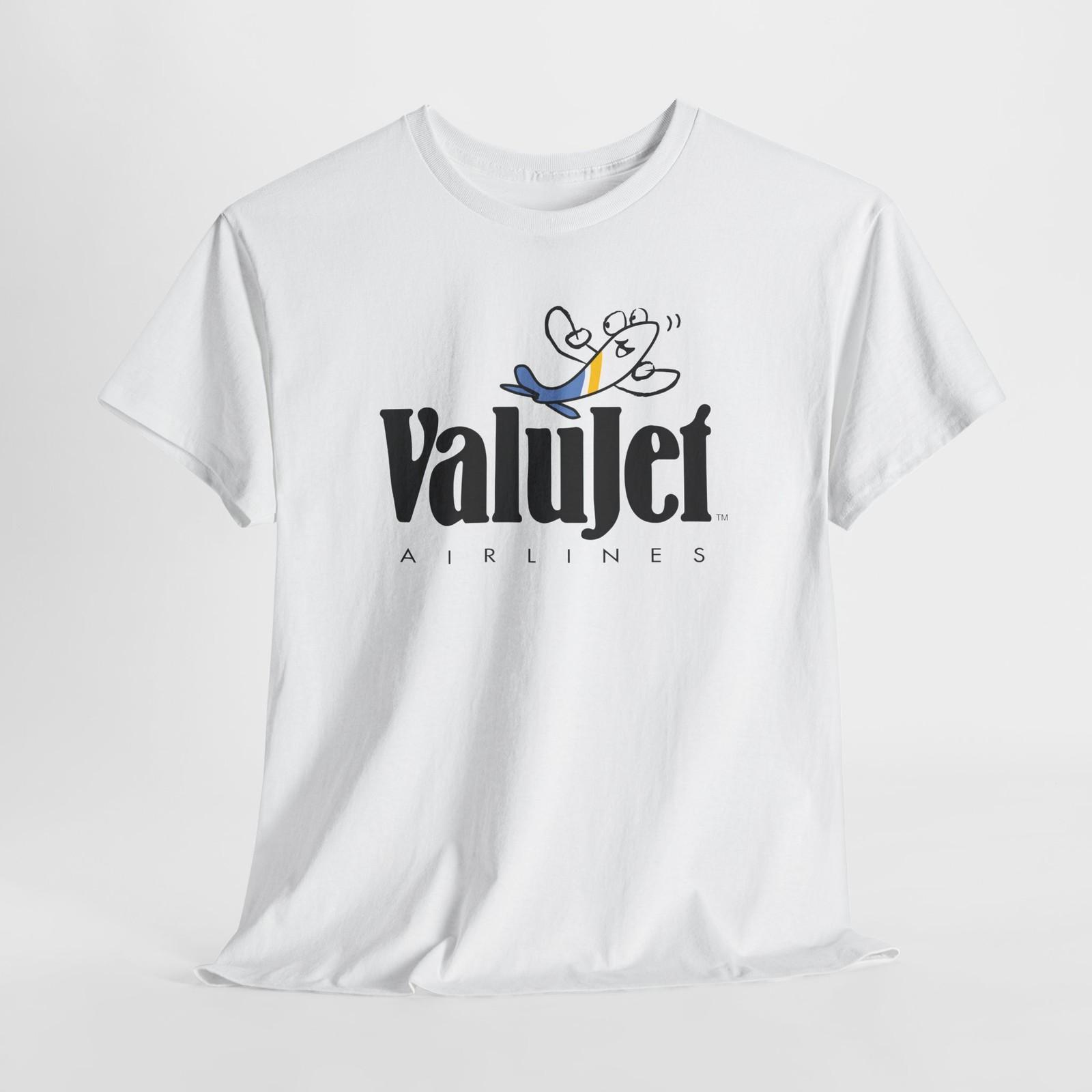 

Vintage ValuJet Cotton Tshirt Tops Tee, Casual Unisex T-Shirt Mens Womens Tees Top, Retro Airline Merch, [...] 4XL