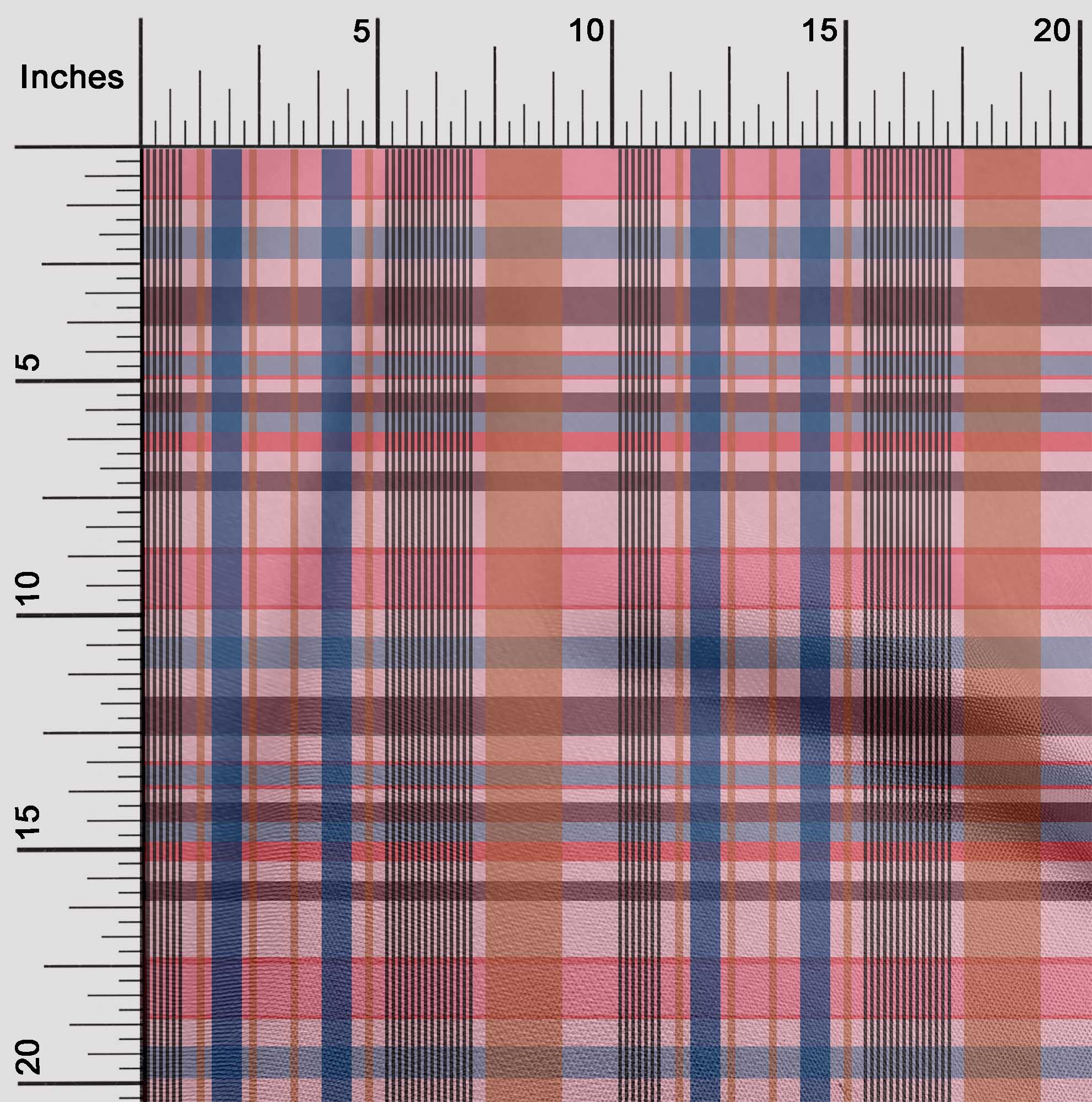 

OneOone Cotton Flex Fabric Madras Check Decor Fabric Printed BTY 40 дюймів 42 Inch - Viscose Chiffon рожевий