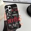 Dexter Morgan Per IPhone 16 15 11 12 13 14 17 Pro Max PLUS Pro Morbido Silicone Ondulato Posteriore Custodia per Telefono