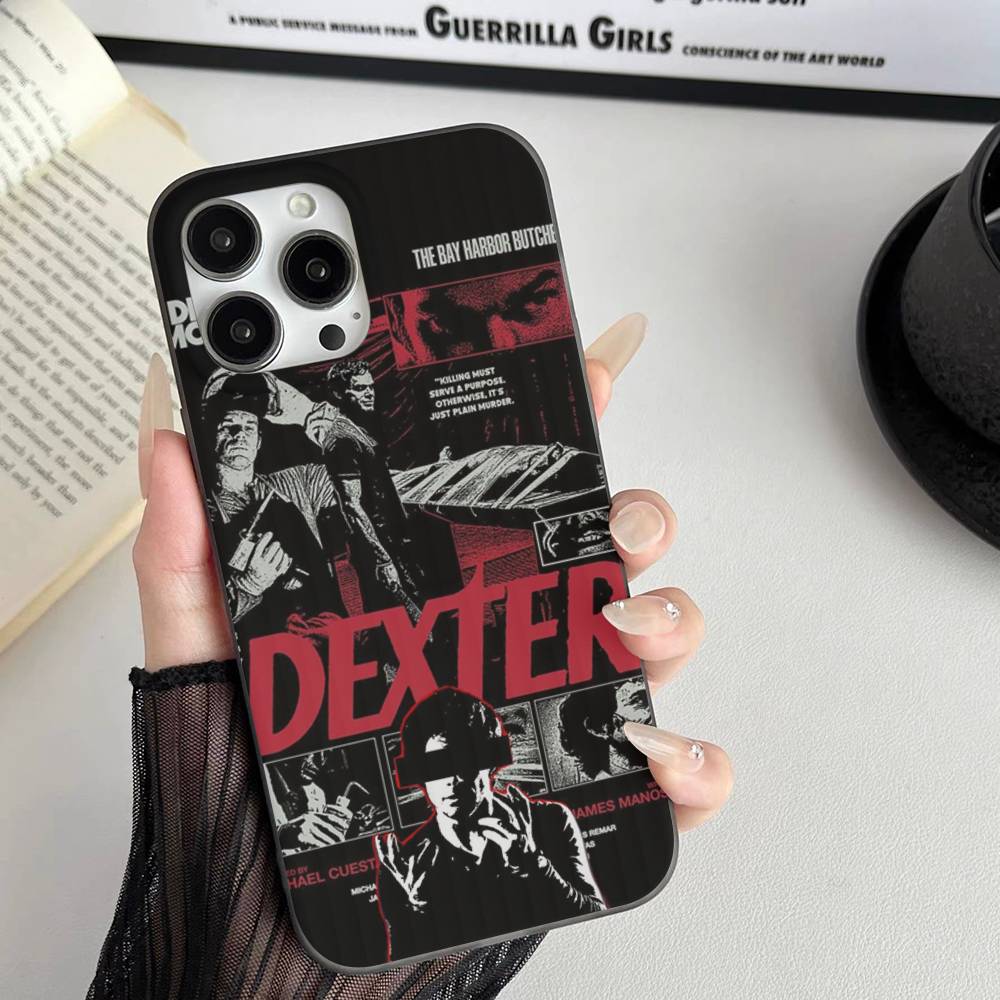Dexter Morgan Per IPhone 16 15 11 12 13 14 17 Pro Max PLUS Pro Morbido Silicone Ondulato Posteriore Custodia per Telefono