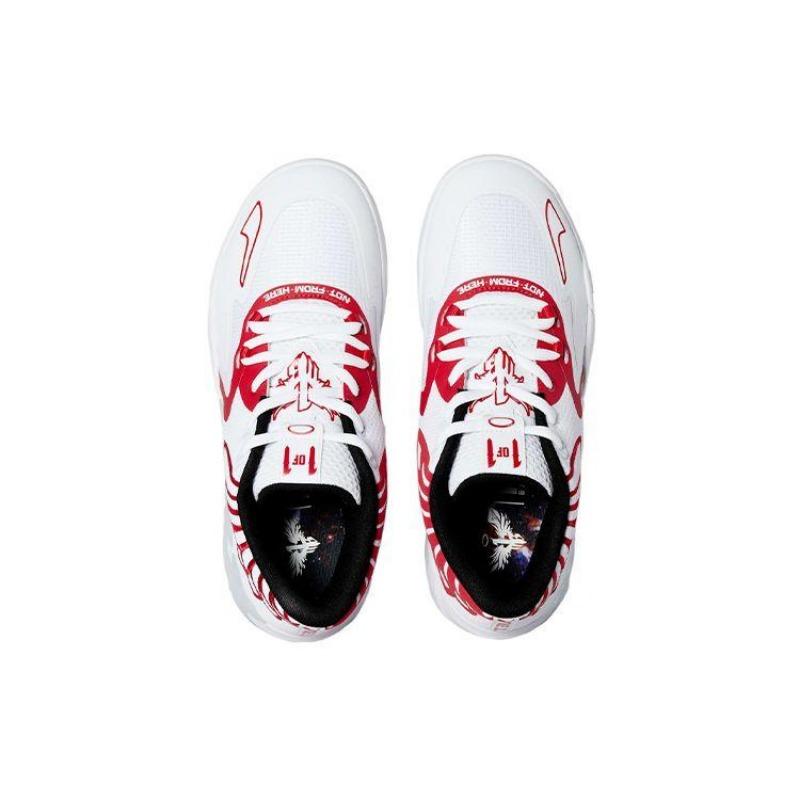 Puma MB.01 LaMelo Ball Unisex Cushioned Basketball Shoes White Red 376941-10