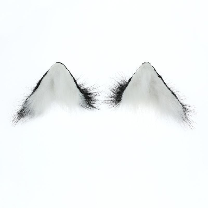 An Olita Cute Edge Clip Plush Animal Ear Headdress Handmade Imitation Animal Ear Hairpin