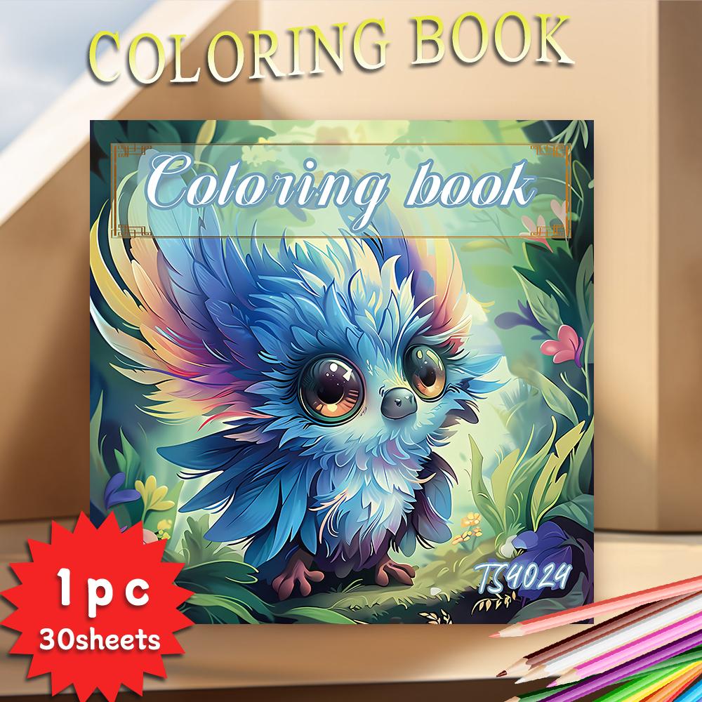 

1 шт., Книжка-раскраска для девочек-подростков - Книжка-раскраска для подростков - 30 листов, 8,3x 8,3 дюйма, Для снятия стресса у взрослых, Рождественские, Хэллоуинские подарки