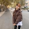 Ms. Cotton-padded Jacket's New Autumn and Winter Ladies Short Cotton-padded Stand Collar Thickened Casual Cotton-padded Jacket.