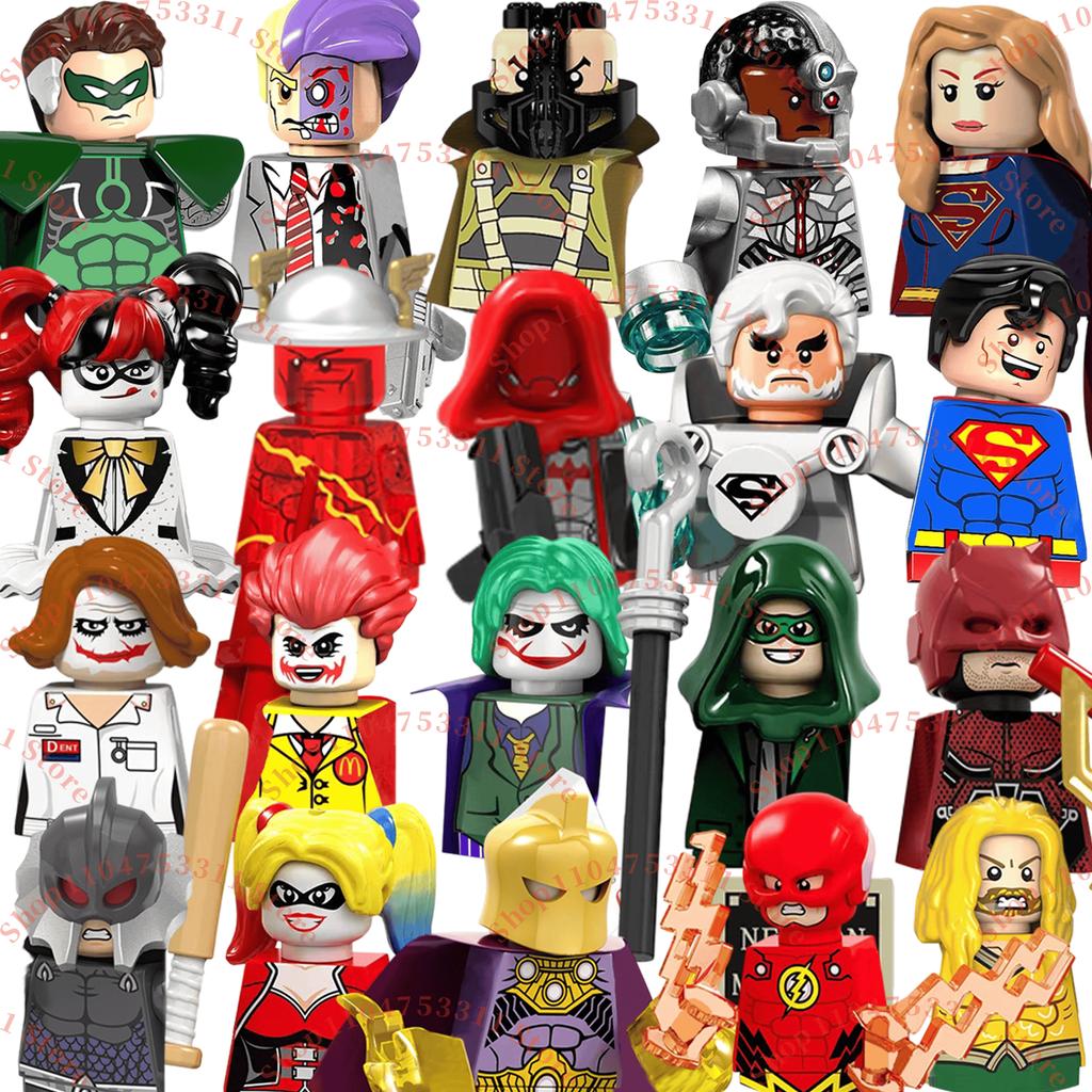 Hot-selling Toy Blocks Superhero Assembly Building Blocks Kids MINI Puzzle Brick Toy Alfred Bane Green Lantern Collection Gift