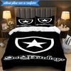 3PCS Botafogo Pride Emblem Printed Soft Bedding Set,Including 1pc Duvet Cover And 2pcs Pillowcases Perfect for Bedroom, Dormitory, Fan Gift