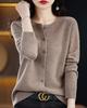 Autumn Knit Solid Long Office Plus Sizes [ODFMCE] Women's Cardigan, Color, Sleeve, Wear, Simple, Elegant, Stylish, (JP, Alphabet, M, Khaki)