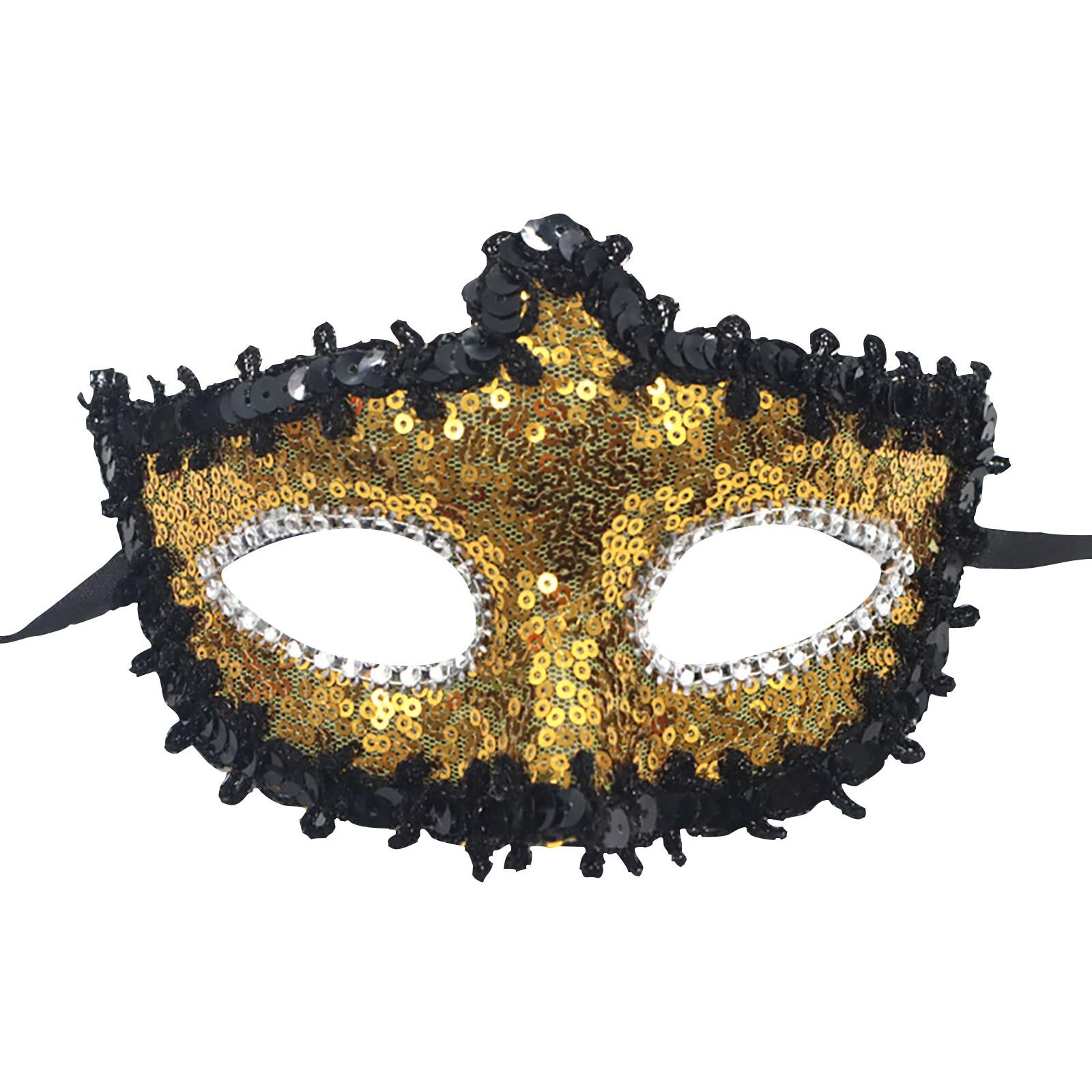 

Карнавальная маска Полумаска Маскарадная вечеринка One Size жёлтый