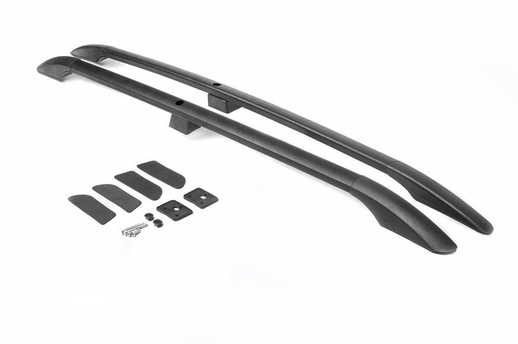 

Рейлінги Чорні Максі база, Пластикові ніжки для Ford Connect 2006-2009 рр.