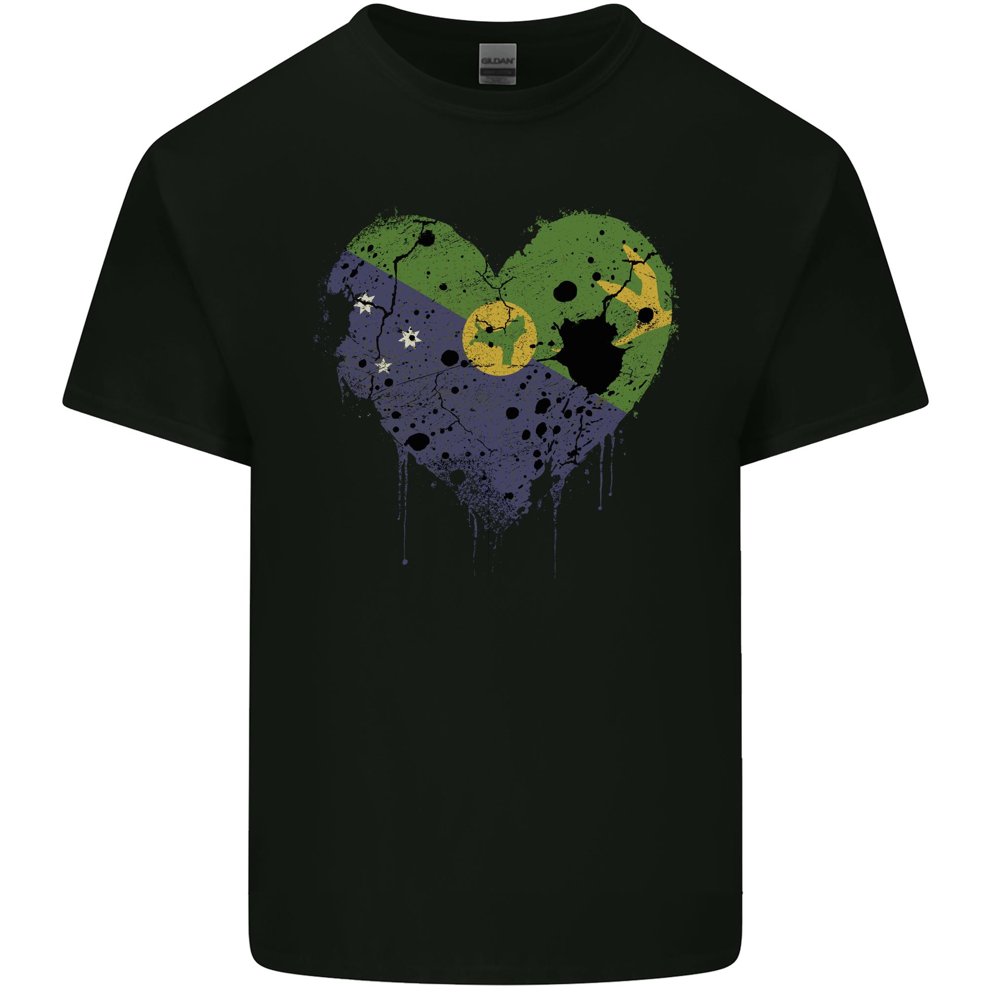Love Flag Christmas Islands Football Unisexs Light Cotton TShirt S