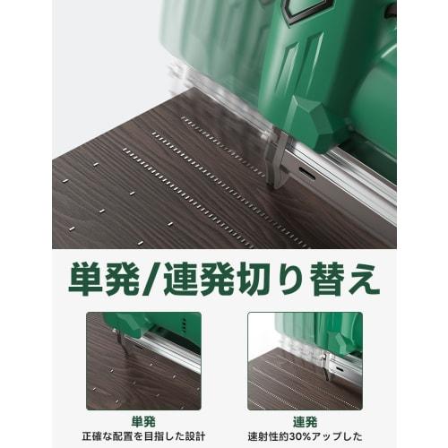 KIMO Electric Tacker, Powerful Rechargeable Nail Gun, Pin Tacker, 2.0Ah Batteries x 2, Single Shot/Continuous Shot Switchable, Safety Lock to Prevent