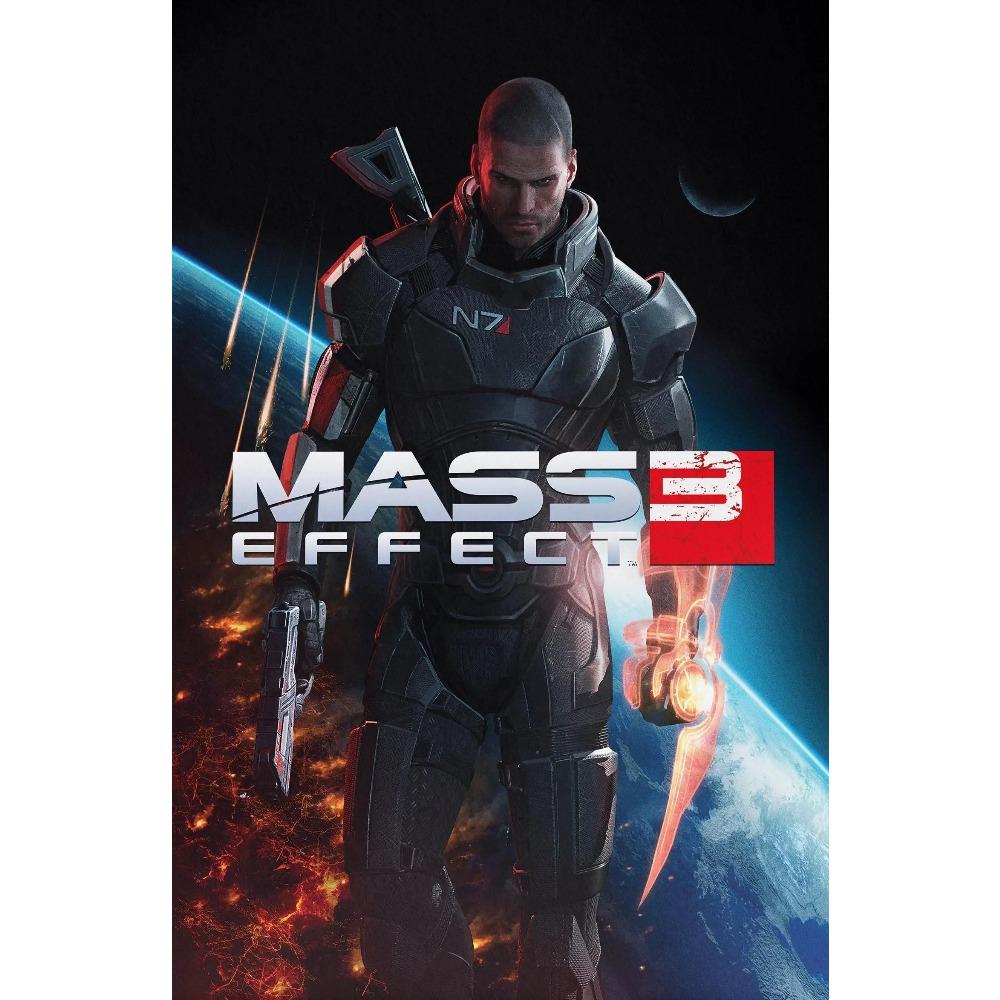 Hett Action Skjutspel Mass Effect Affisch Science Fiction Rymd Prints Canvasmålning Väggkonst Bild Hem Vardagsrum Dekoration