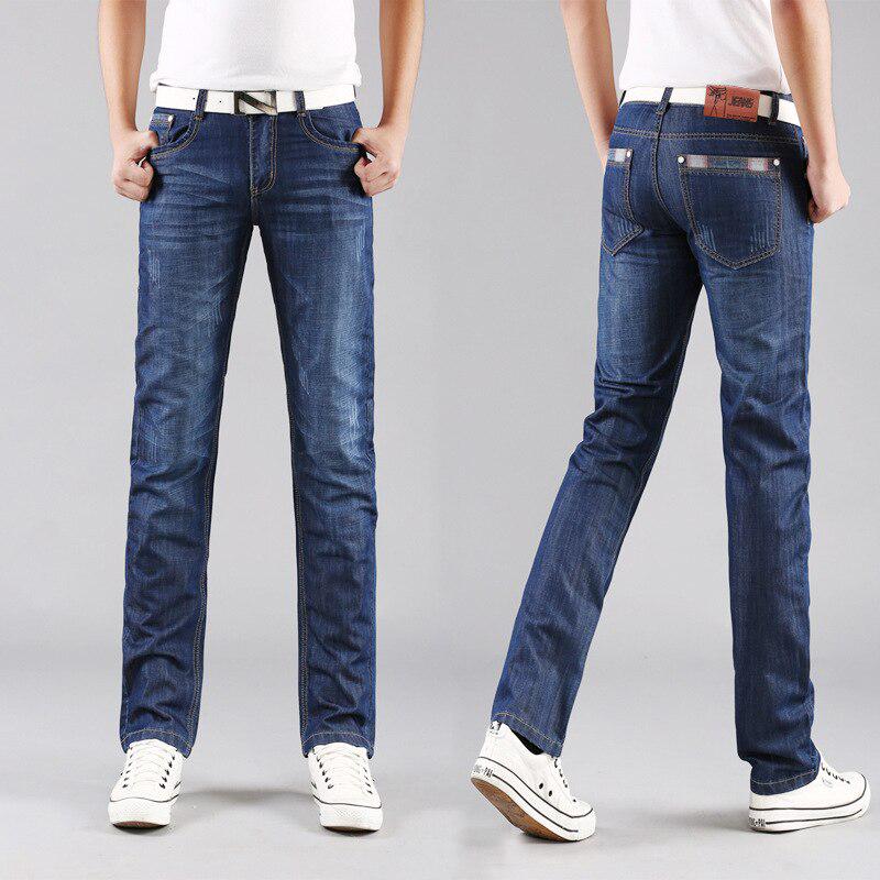 Marke Herren Jeans 2021 Mode Lässig Männlich Denim Hosen Dünne Hosen Baumwolle Klassische Gerade Jeans Hohe Qualität