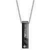 His Queen, Her King Heart Pendant Titanium Couple Necklace