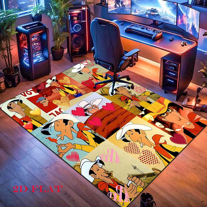 Lucky Luke Pride Carpet Rug for Living Room Bedroom Home Sofa Decoration,Kids play Nonslip Floor Mat