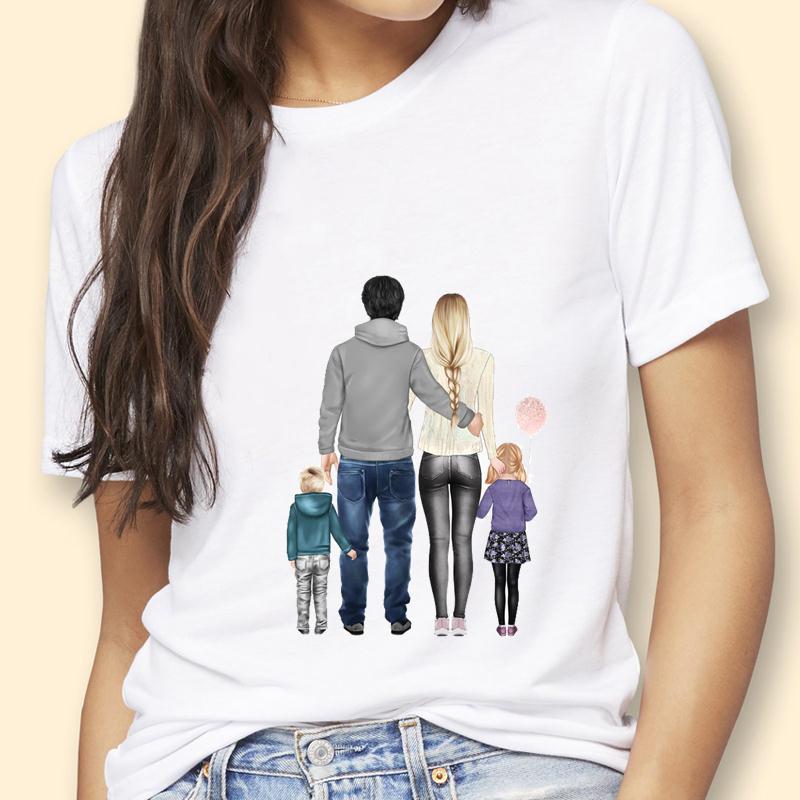

Mothers Day Theme Cute Cartoon Trend ShortSleeved Womens TShirt Polyester Fabric Simple AGeneration Style 4XL