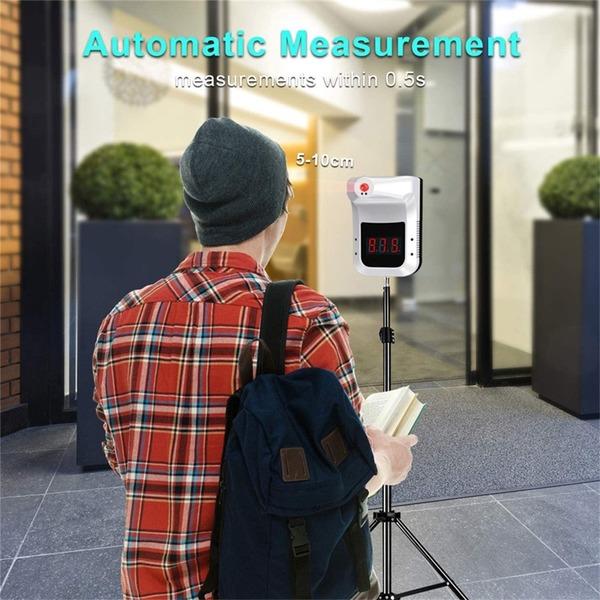Wall-Mounted Infrared Thermometer Non-contact Hanging Thermometer for Offices Shops Schools