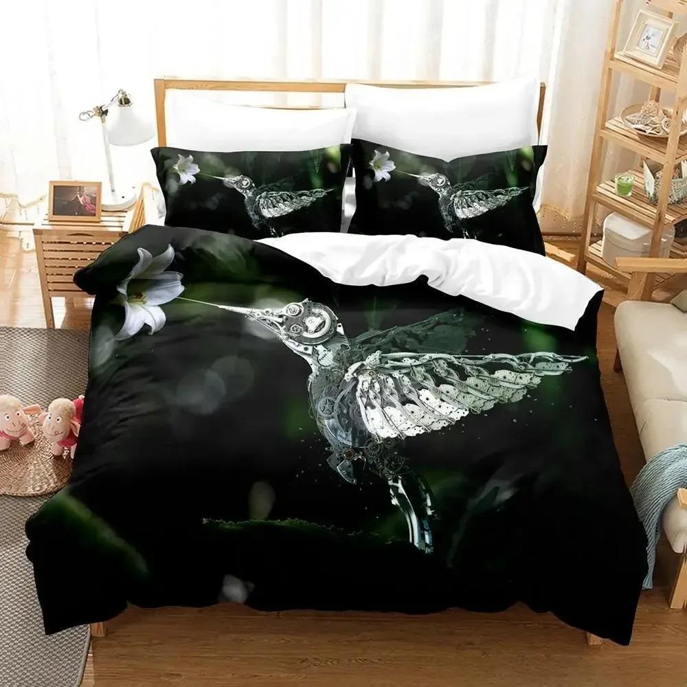 New Anime Robot Bedding Set Single Twin Full Queen King Size Bed Set Adult Kid Bedroom Duvet Cover Sets 3D Print Bed Sheet Set