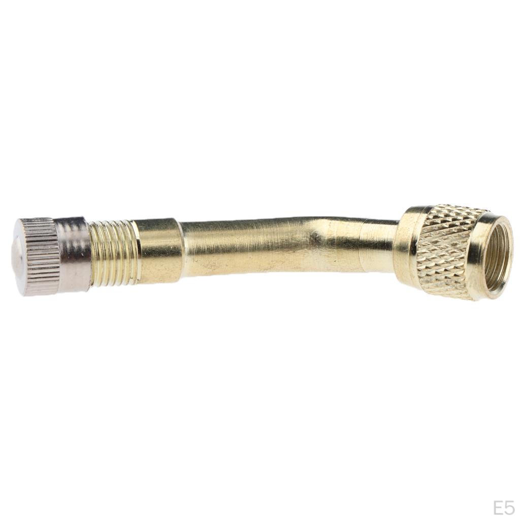 Car Motorcycle Tire Brass 45/90/135 Degree Lengthened Inflatable Tube