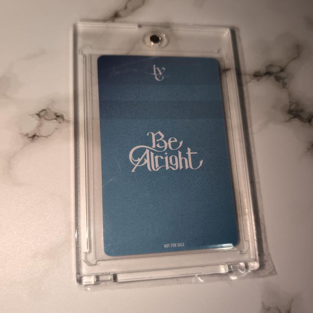 [USED] IVE Be Alright Sony Music Lucky Drop Clear Trading Card Wonyoung