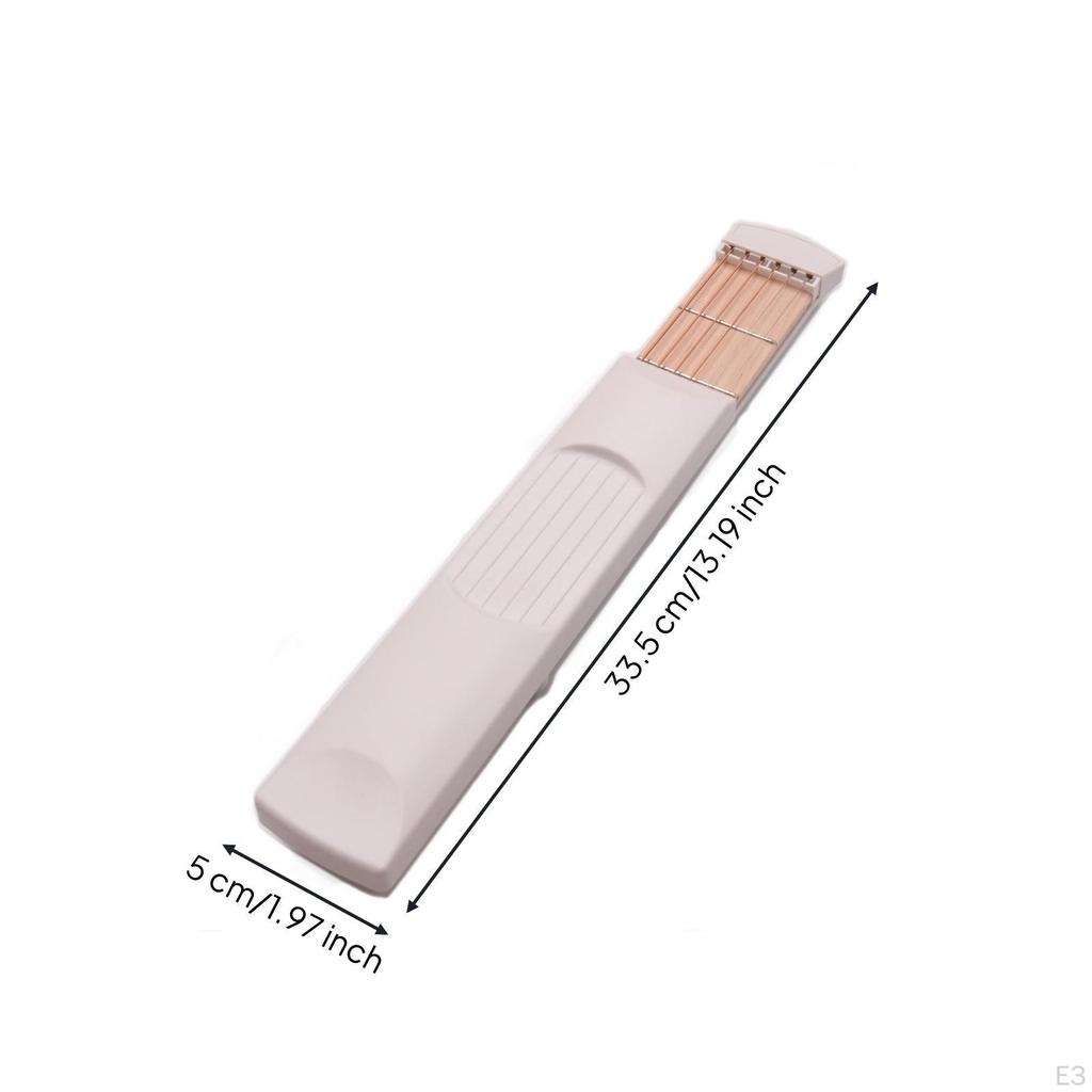 Pocket Guitar Fretboard Tool Portable Practice Handheld with Strings for
