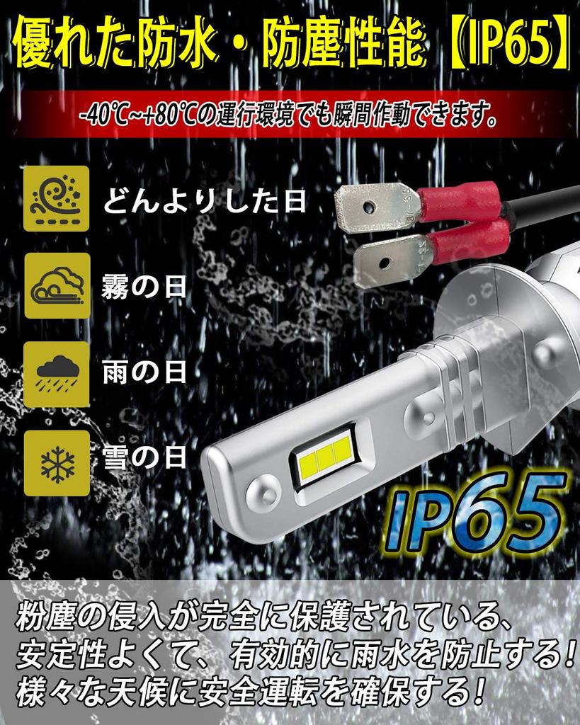 Feison H1 LED New Vehicle Inspection Compatible with Vehicles and Warranty Headlights, White, 6500K, Compliant, 60W, 13000LM, 12V-24V (Hybrid EV),