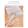 Clear Jewelry Storage Box with Lid, Compartment Case for Rings Earrings and Pendants, Vanity Display and Dresser Use