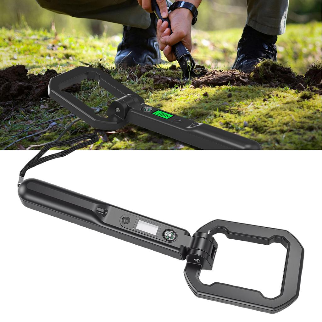 Metal Detector for Adults Kids Water Proof Foldable Handheld Metal Finder Treasure Scanner with LCD Display for Beach Yard