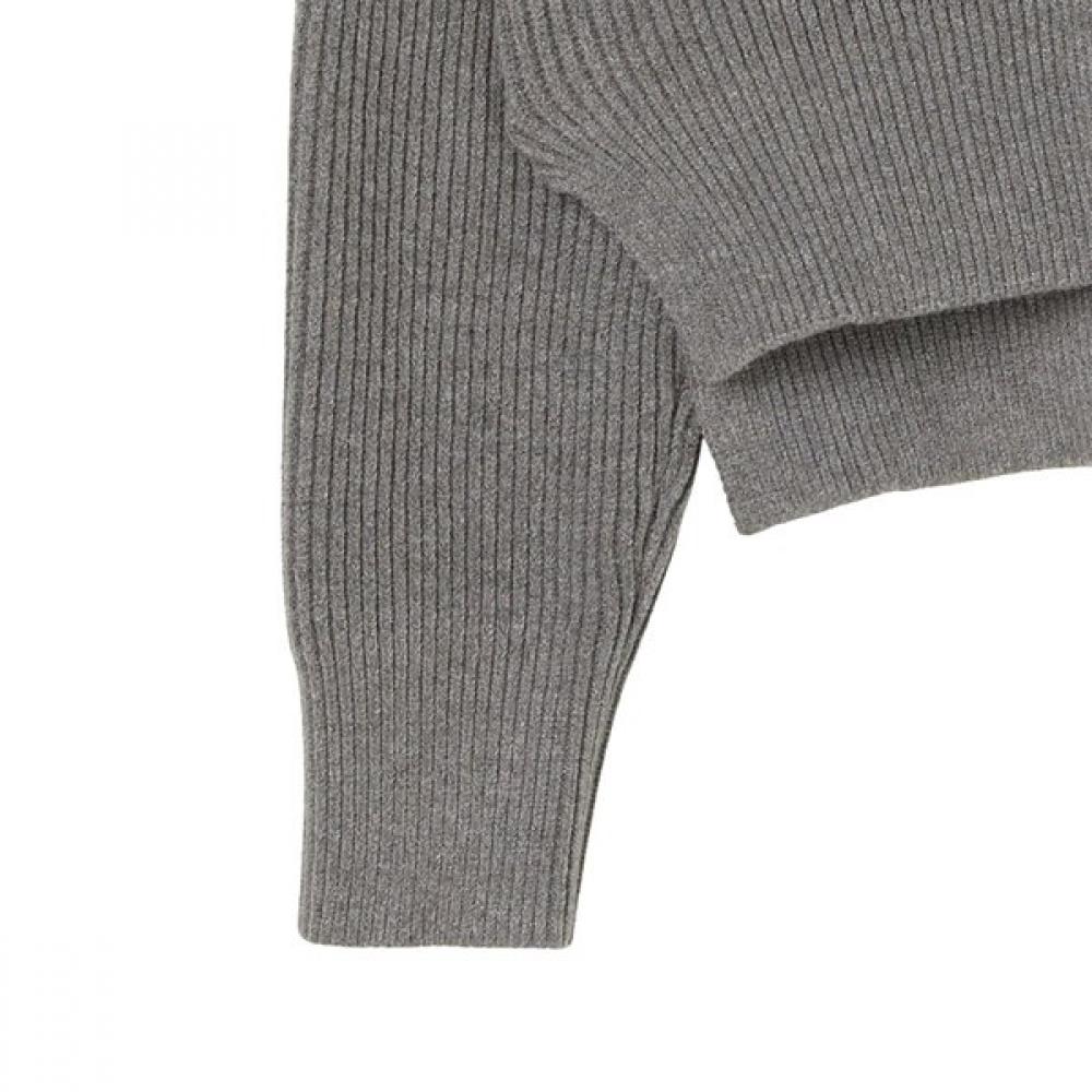 Color Lettering Big Collar Zip Up As1kg161