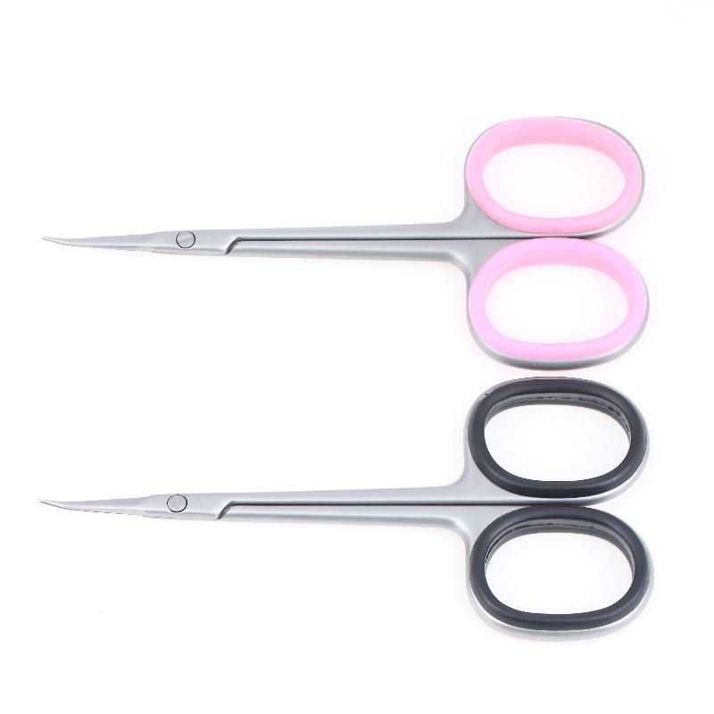 Stainless Steel Curved Tip Cuticle Scissors Dead Skin Remover Nail Art Cuticle Cutter Profession Manicure Tools Eyebrow Tools