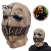 Accessorio per Costume Fotogenico Maschera Spaventapasseri di Halloween, Testa Intera Spaventosa per Adulti Onore Texture Lino Retrò Lattice Oggetti di Scena Cosplay per Costume,