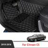 For Citroen C5 2016 2015 2014 2013 2012 2011 2010 Car Floor Mats 5D Rugs Auto Interior Accessories Protect Anti Water Pads