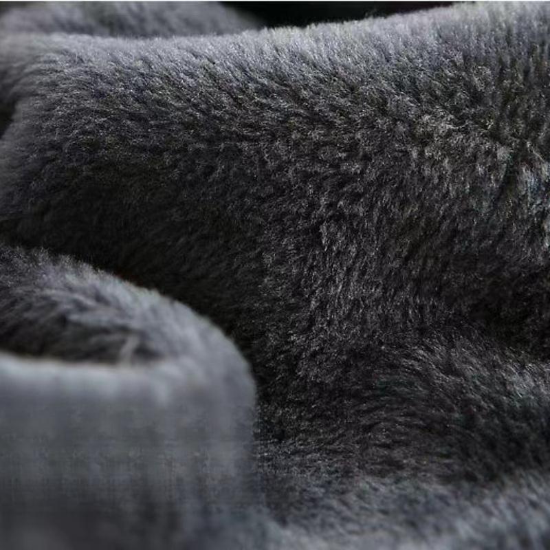 Damen Herbst Winter Fleecegefütterte Verdickte Warme Hose Fake Zweiteilige Basisschicht Lange Hose mit Taschen Bootshose Übergröße Slim Fit