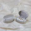 Mini Ring Box Solid Color Multi-Slot Jewelry Organizer Velvet Jewelry Box Korean Portable Jewelry Storage For Travel Home