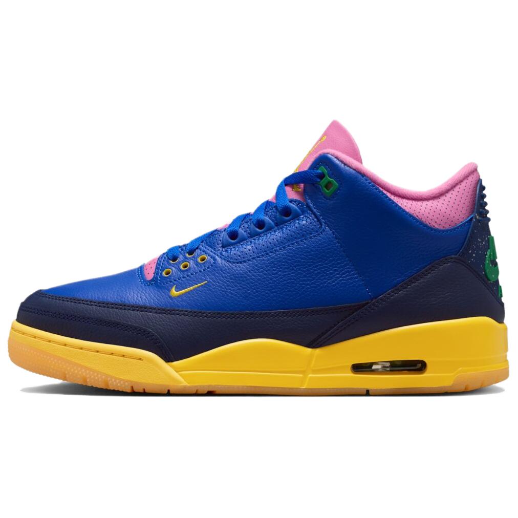 Air Jordan 3 Retro Brazil Heren Sneakers Blauw Racer-Blauw Gelukkig-Groen IV4871-400 41 blue