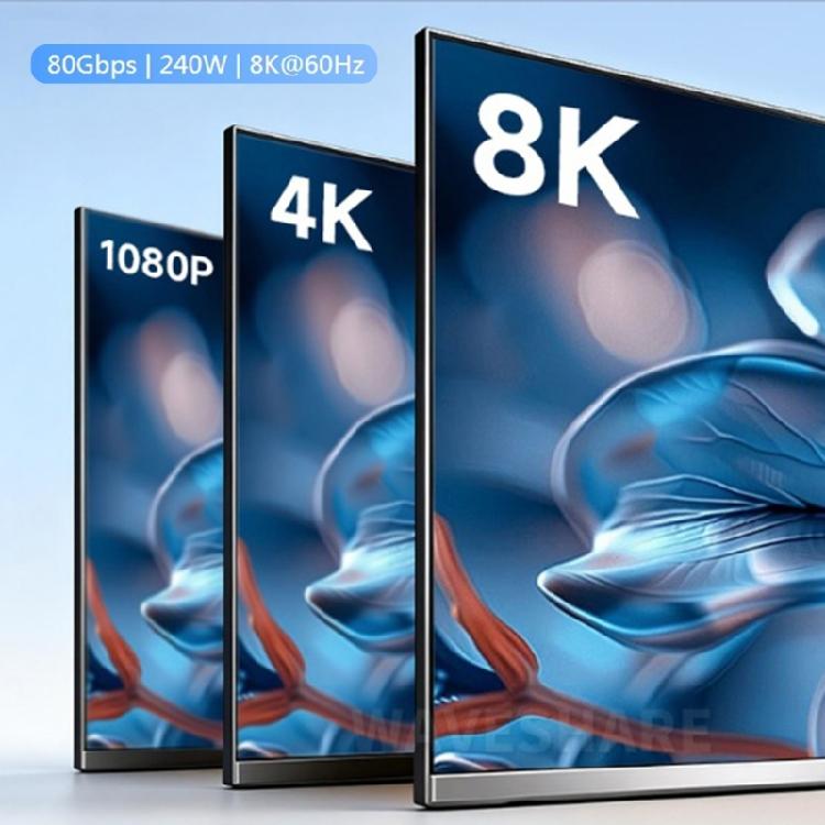 Universal USB4 V2.0 Type C Extension Cable 80Gbps Highly speed Data Transfer 8K Resolution And Fast Charging