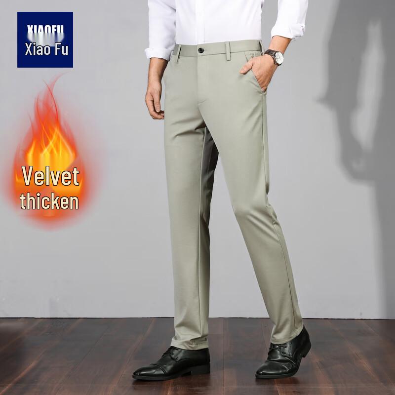

Xiaofu Men s Casual Straight-Leg Trousers 29