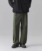 [City Leisure] Cn One-Pleat Wide Elastic Waist Pants [Khaki]