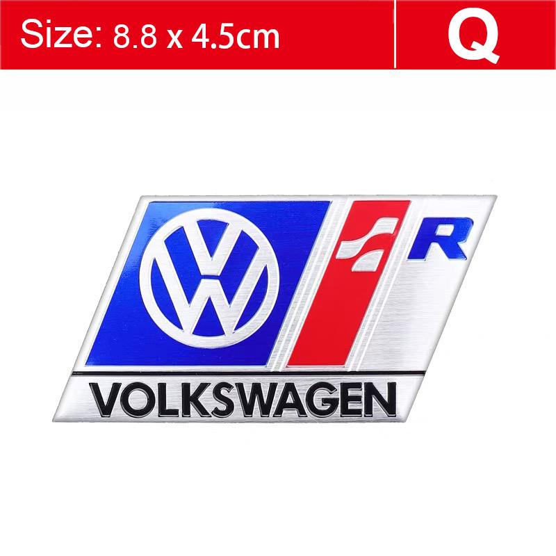 1Pcs 3D Aluminum Stickers Car Body Trunk Decal For VW Golf Tiguan Touran Polo GTI Jetta Passat CC T5 Scirocco Arteon Transporter Mc9