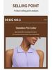 Juman Damen Tennis-Weste mit Front-Reißverschluss und integrierten Polstern - Sport-BH für Yoga & Fitness