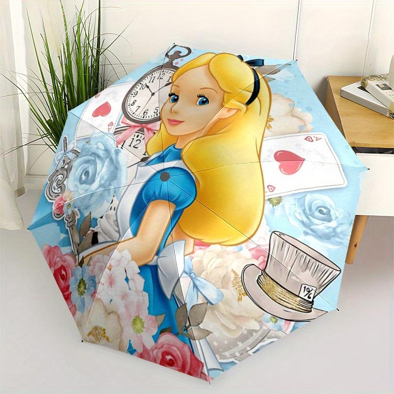 

1pc Princess Alice Automatic Opening and Closing Umbrella - Suitable for Various Occasions, Outdoor Activities, Lightweight and Durable Auto