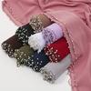 Pearls Wraps Shawl Chiffon Malaysia Headscarf Luxury Islamic Turban  Female