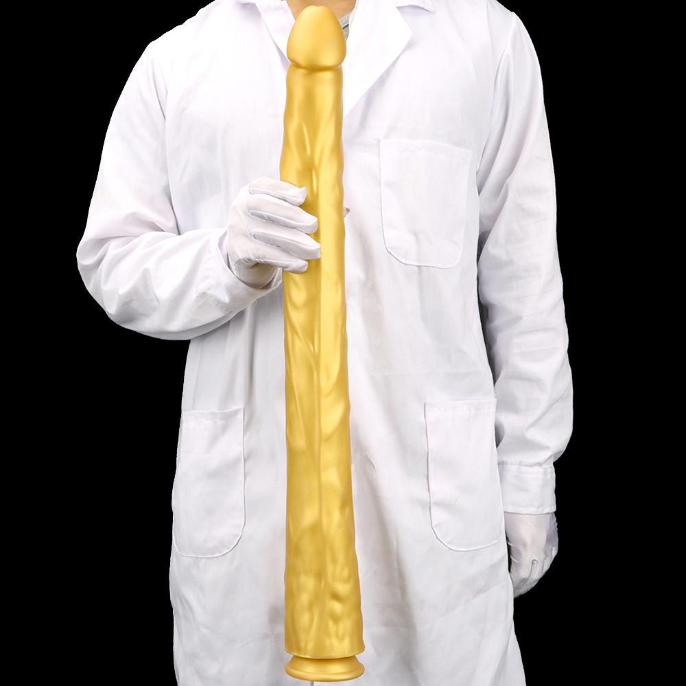 Golden Silicone Soft Sm Size Anal Plugs Extra Long Deep Dilatation Anal Strips Out and About Long Term Wear Anal Whip