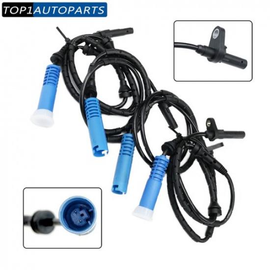 4PCS Fits BMW X3 2004-2010 New Front Rear L&R ABS Wheel Speed Sensors US