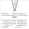 Stainless Steel Chain Necklace Lock Key Pendant Necklace Couple Padlock Necklace