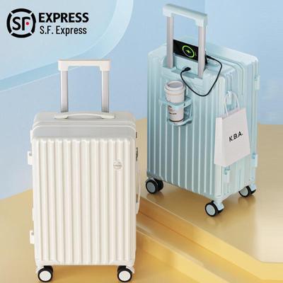 2024 New Women's Durable 20-Inch Trolley Suitcase with Lock