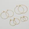 1pair 15/20/25/30mm Brass Hook Earring for Women Grils Earring Hook Findings