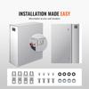 Steel Electrical Box, 24"x 20"x 8", 304 Stainless Steel Electrical Enclosure Box, Wall-Mounted Outdoor Electrical Electronic Equipment Enclosure with