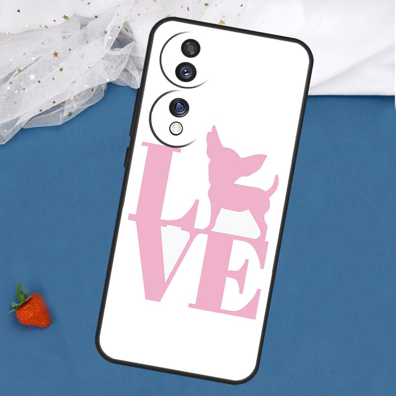 

Love Chihuahua Dog Mom Puppy Case For Honor Magic 5 6 8 Pro 7 Lite 200 400 50 70 90 X8c X8b X9a X9b X9c X9d Win RT Cover Honor 50
