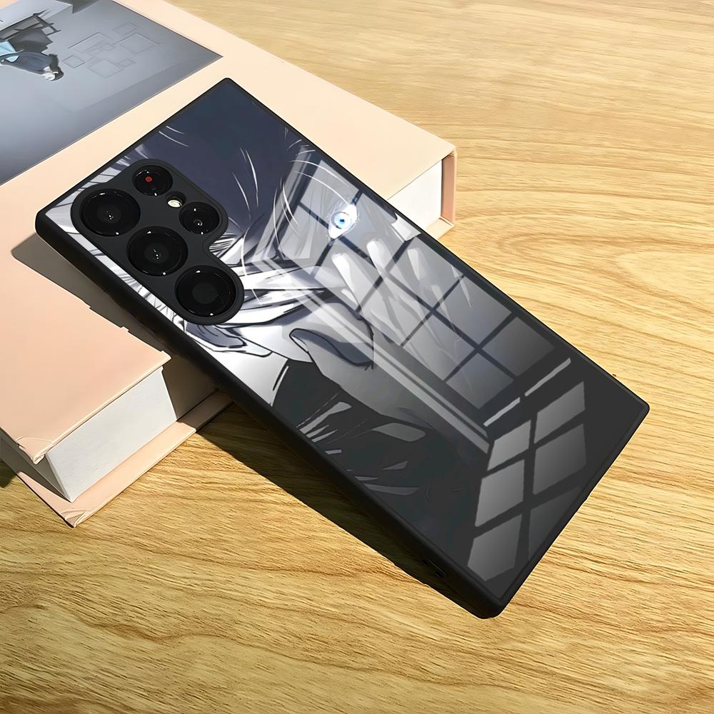 Jujutsu Kaisen Anime Handyhülle Für S25 Ultra Samsung S24 Fe S22 S20 S23 21 Plus A54 A34 A53 A16 Glasabdeckung